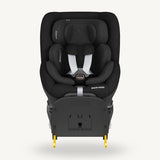 A black Maxi-Cosi Mica 360 Pro infant and toddler car seat designed for comfort and safety.